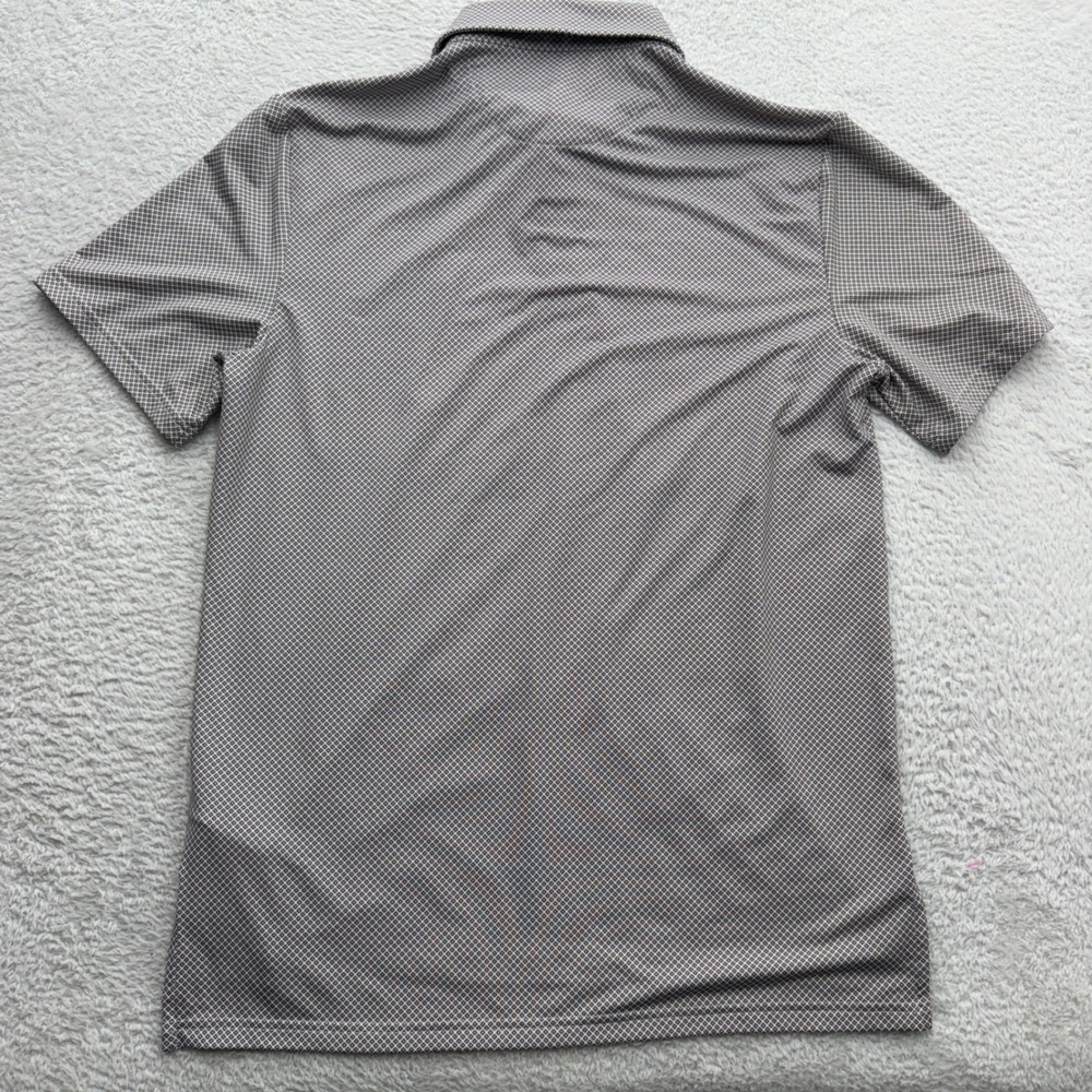 RLX Ralph Lauren Mens Grey Geometric Print Golf Polo Shirt Short Sleeve Stretch - Picture 7 of 8